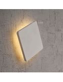 Applique murale LED carrée argentée Bora Bora Mantra