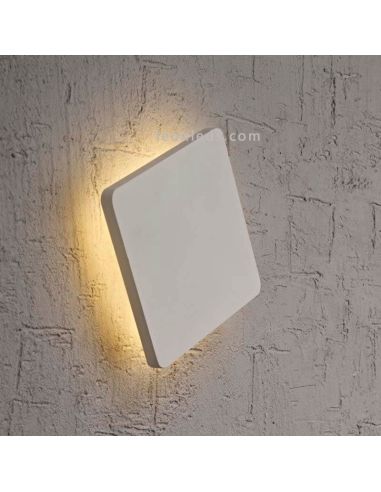 Aplique LED Plateado cuadrado Bora Bora Mantra