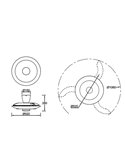 Ventilador tipo plafón moderno LED KIOTO blanco Ø500mm 33W 3000lm CCT regulable motor DC silencioso