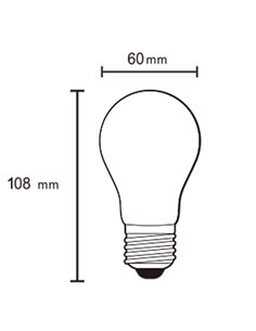 Lâmpada LED E27 A60 12W 2700K 1440lm Regulável Ø60mm 2