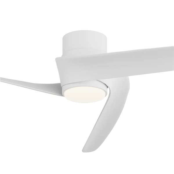 Ventoinha LED GROENLAND M, branco, Ø122cm, DC 24W, 1700lm, CCT 2700K-5000K, com controle remoto/aplicativo