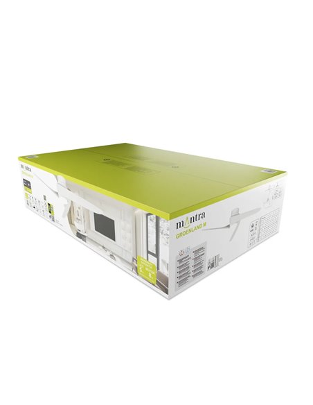 Ventilador LED GROENLAND M blanco Ø122cm DC 24W 1700lm CCT 2700K-5000K con mando/APP