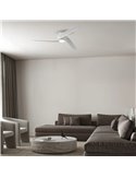 Ventilador LED GROENLAND M blanco Ø122cm DC 24W 1700lm CCT 2700K-5000K con mando/APP