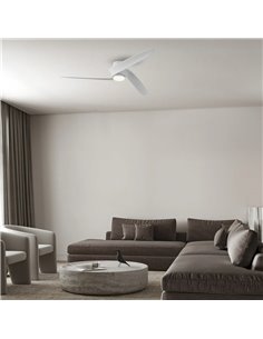 Ventilador LED GROENLAND M blanco Ø122cm DC 24W 1700lm CCT 2700K-5000K con mando/APP 2