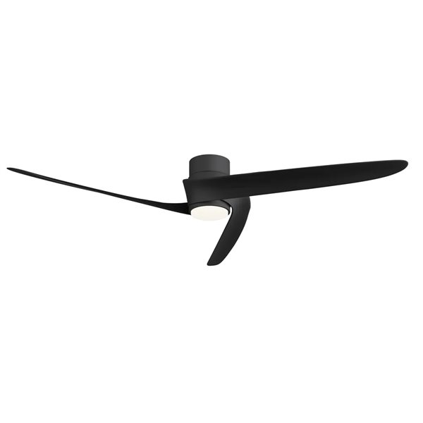 Ventilador LED GROENLAND M negro Ø122cm DC 24W 1700lm CCT 2700K-5000K con mando/APP