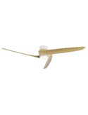 Ventilador LED GROENLAND M blanco/madera Ø122cm DC 24W 1700lm CCT 2700K-5000K con mando/APP