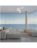 Ventilador LED GROENLAND S blanco Ø102cm DC 24W 1700lm CCT 2700K-5000K con Mando y APP