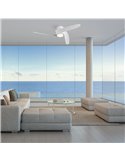 Ventilador LED GROENLAND S blanco Ø102cm DC 24W 1700lm CCT 2700K-5000K con Mando y APP