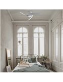 Ventilador LED GROENLAND XS blanco Ø79,5cm DC 24W 1700lm CCT 2700K-5000K con Mando