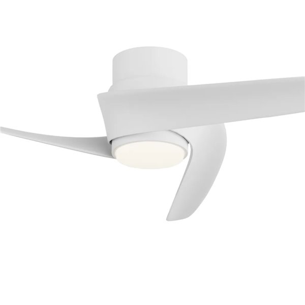 Ventilateur LED GROENLAND XS, blanc, Ø 79,5 cm, 24 W CC, 1 700 lm, température de couleur 2 700 K-5 000 K, avec télécommande
