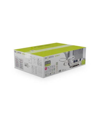 Ventilador de techo LED INFINITY FAN blanco Ø92,5cm DC 20W 2520lm CCT 3000K-5000K regulable