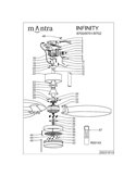 Ventilador de techo LED INFINITY FAN blanco Ø92,5cm DC 20W 2520lm CCT 3000K-5000K regulable