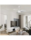 Ventilador de techo LED INFINITY FAN blanco Ø92,5cm DC 20W 2520lm CCT 3000K-5000K regulable
