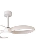 Ventilateur de plafond LED INFINITY FAN, blanc, Ø 92,5 cm, 20 W CC, 2 520 lm, température de couleur variable 3 000 K - 5 000 K