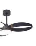 Ventilador de techo LED INFINITY FAN negro Ø92,5cm DC 20W 2520lm CCT 3000K-5000K regulable