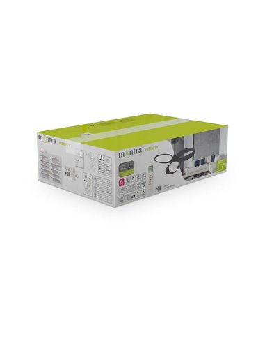 Ventilador de techo LED INFINITY FAN negro Ø92,5cm DC 20W 2520lm CCT 3000K-5000K regulable