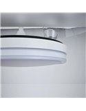 LUNA M Weißer LED Lüfter Ø106cm DC 36W 3600lm CCT 3000K-5000K mit Fernbedienung