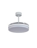 LUNA M Weißer LED Lüfter Ø106cm DC 36W 3600lm CCT 3000K-5000K mit Fernbedienung