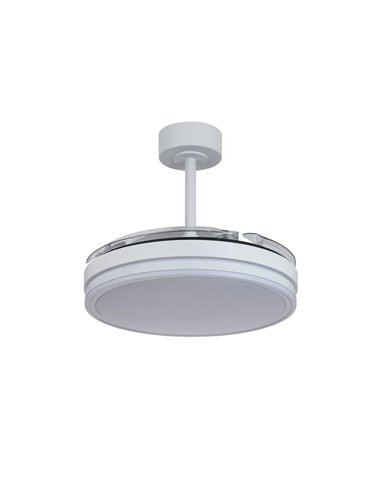 LUNA M Weißer LED Lüfter Ø106cm DC 36W 3600lm CCT 3000K-5000K mit Fernbedienung