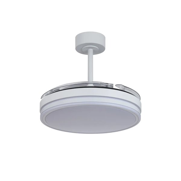 LUNA M Weißer LED Lüfter Ø106cm DC 36W 3600lm CCT 3000K-5000K mit Fernbedienung