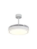 LUNA M Weißer LED Lüfter Ø106cm DC 36W 3600lm CCT 3000K-5000K mit Fernbedienung