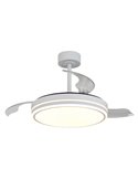 LUNA M Weißer LED Lüfter Ø106cm DC 36W 3600lm CCT 3000K-5000K mit Fernbedienung
