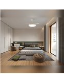 LUNA M Weißer LED Lüfter Ø106cm DC 36W 3600lm CCT 3000K-5000K mit Fernbedienung