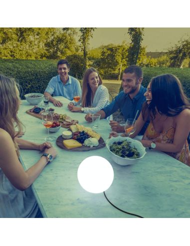 Bola de LED solar multifuncional flutuante Buly 20, 30 ou 40 para jardim | LeonLeds Lighting