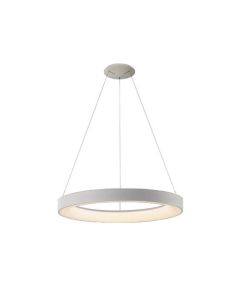 Lámpara colgante LED NISEKO blanca con mando, 50W 3500Lm 3000K regulable Ø65cm