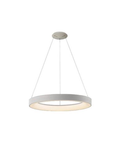 Lámpara colgante LED NISEKO blanca con mando, 50W 3500Lm 3000K regulable Ø65cm