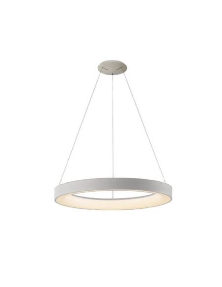 Lámpara colgante LED NISEKO blanca con mando, 50W 3500Lm 3000K regulable Ø65cm