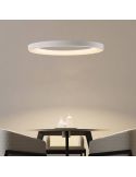 Lámpara colgante LED NISEKO blanca con mando, 50W 3500Lm 3000K regulable Ø65cm