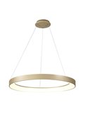 Lámpara colgante LED NISEKO oro con mando, 66W 5440Lm 3000-6000K regulable Ø90cm