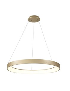 Lámpara colgante LED NISEKO oro con mando, 66W 5440Lm 3000-6000K regulable Ø90cm