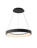 Luminária pendente LED NISEKO, preta, Ø45cm, 32W, 2560lm, dimerizável 3000-6000K