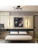 Plafón LED Minimalista negro 108W ADN Black foto de ambiente LeonLeds Iluminación