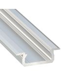 Perfil de tira de led con difusor para empotrar muebles madera | LeonLeds