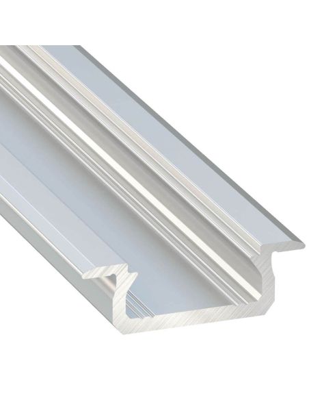 Perfil de tira de led con difusor para empotrar muebles madera | LeonLeds