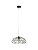 Lámpara de Techo serie Carlton 2 fabricada en acero de color negro 49487 Eglo