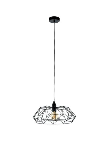 Deckenleuchte der Serie Carlton 2 aus schwarzem Stahl 49487 Eglo
