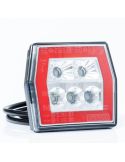 Piloto trasero LED Fristom FT120 con 3 funciones Posición, Freno y Intermitente