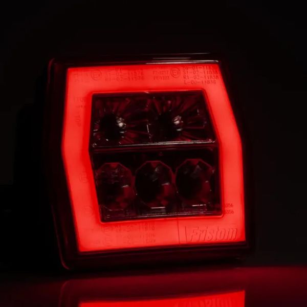 Piloto trasero LED Fristom FT120 con 3 funciones Posición Neon, Freno y Intermitente