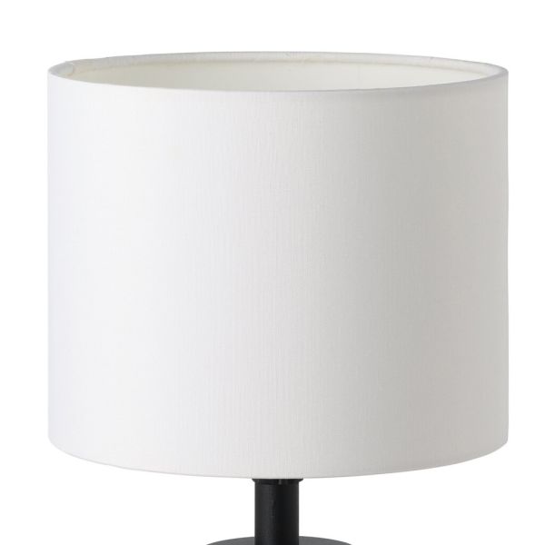 Detalhe do candeeiro de mesa vintage preto e branco 95789 Eglo | LeonLeds