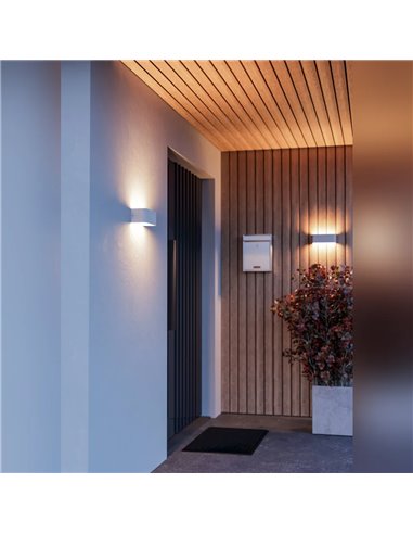 Aplique LED-Außenleuchte SANIA-Z Weiß RGB+CCT 2700-6500K 1180lm IP55 Smart Zigbee Regulierbar