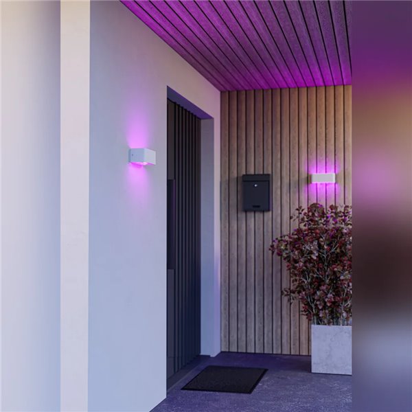 Aplique LED-Außenleuchte SANIA-Z Weiß RGB+CCT 2700-6500K 1180lm IP55 Smart Zigbee Regulierbar