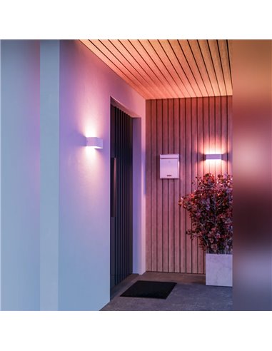 Aplique Exterior LED SANIA-Z Blanco RGB+CCT 2700-6500K 1180lm IP55 Smart Zigbee Regulable