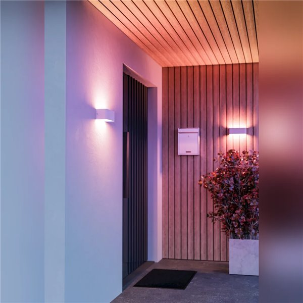 Aplique LED-Außenleuchte SANIA-Z Weiß RGB+CCT 2700-6500K 1180lm IP55 Smart Zigbee Regulierbar
