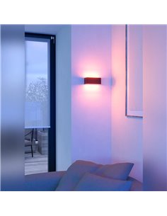 Applique LED extérieure SANIA-Z Noir 10W RGB+CCT 1180lm IP55 Régulable intelligent 2