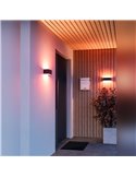 Aplique LED-Außenleuchte SANIA-Z Negro 10W RGB+CCT 1180lm IP55 Smart Regulable