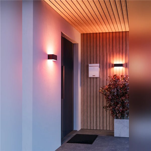 Aplique LED-Außenleuchte SANIA-Z Negro 10W RGB+CCT 1180lm IP55 Smart Regulable